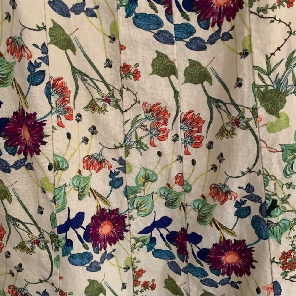 Christian Lacroix Cream Floral Midi Dress - Picture 10 of 12